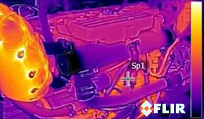 Boat Engine Infrared Scan