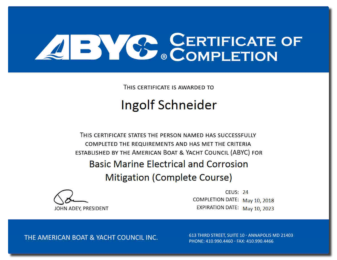 Certificate: Yacht Surveyor in Croatia