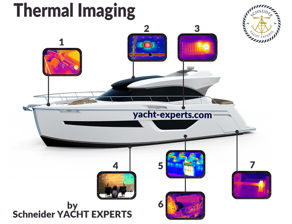 Yachtsurveys: Thermography Application Examples