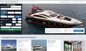 Screenshot Yachtworld.de Bootsbörse