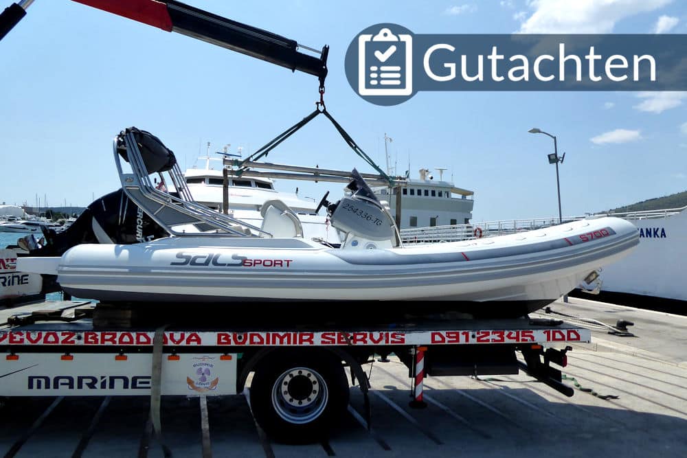 Bootsgutachten für ein Sacs Strider 700 RIB in Kroatien